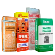 Смеси печные, кладочные, жаропрочные